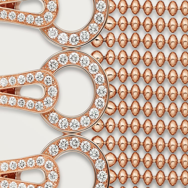 Cartier Agrafe bracelet, medium model, half-paved - Image 2